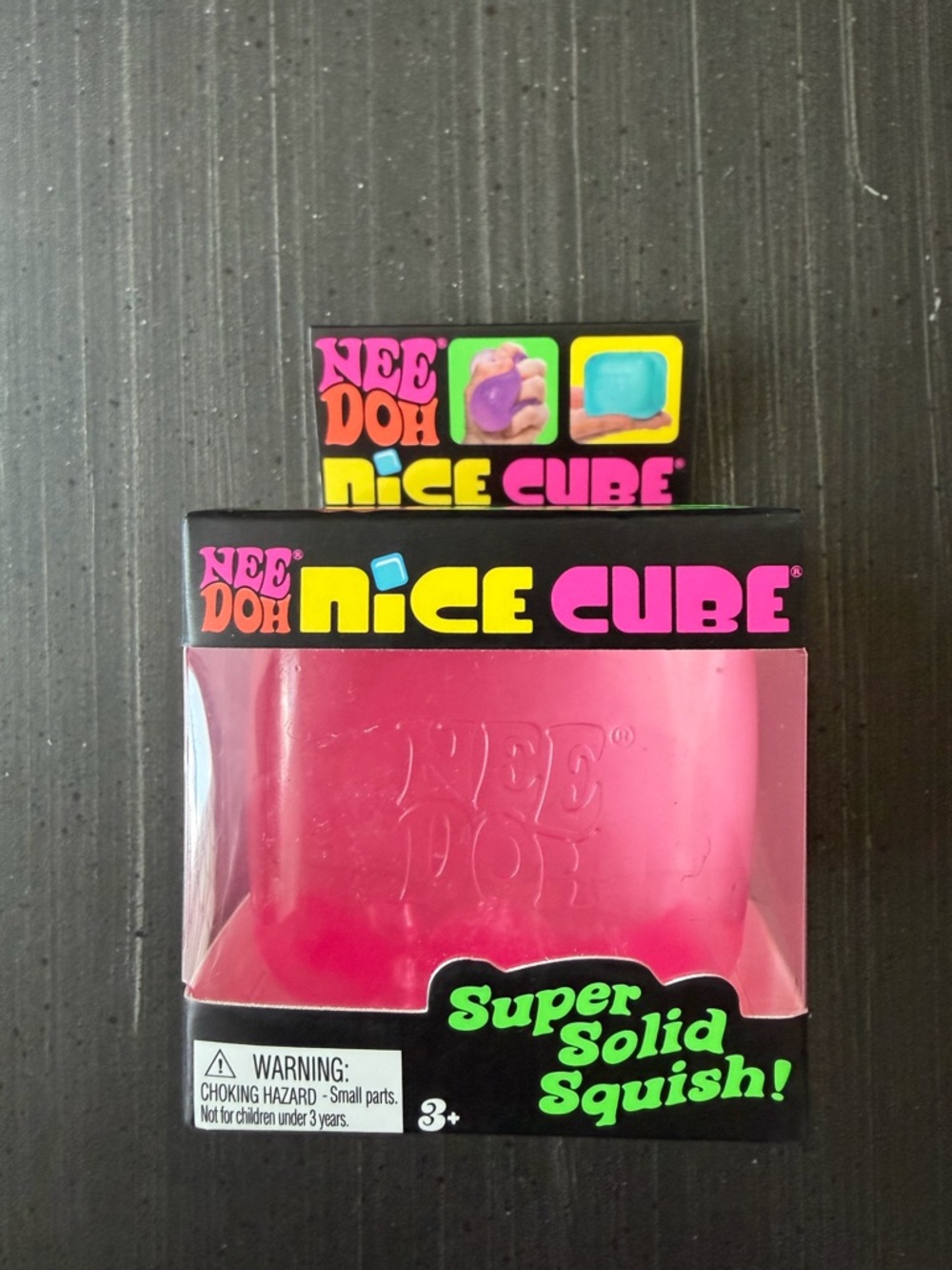 Nee Doh Nice Cube Super Solid Squish - Pink